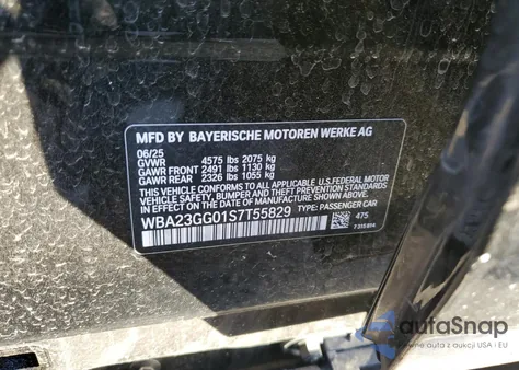 2025 BMW 228Xi from USA, damaged, VIN WBA23GG01S7T55829